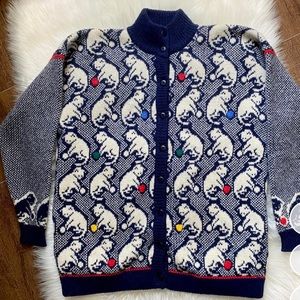 Jayson Younger vintage Cats cardigan sweater